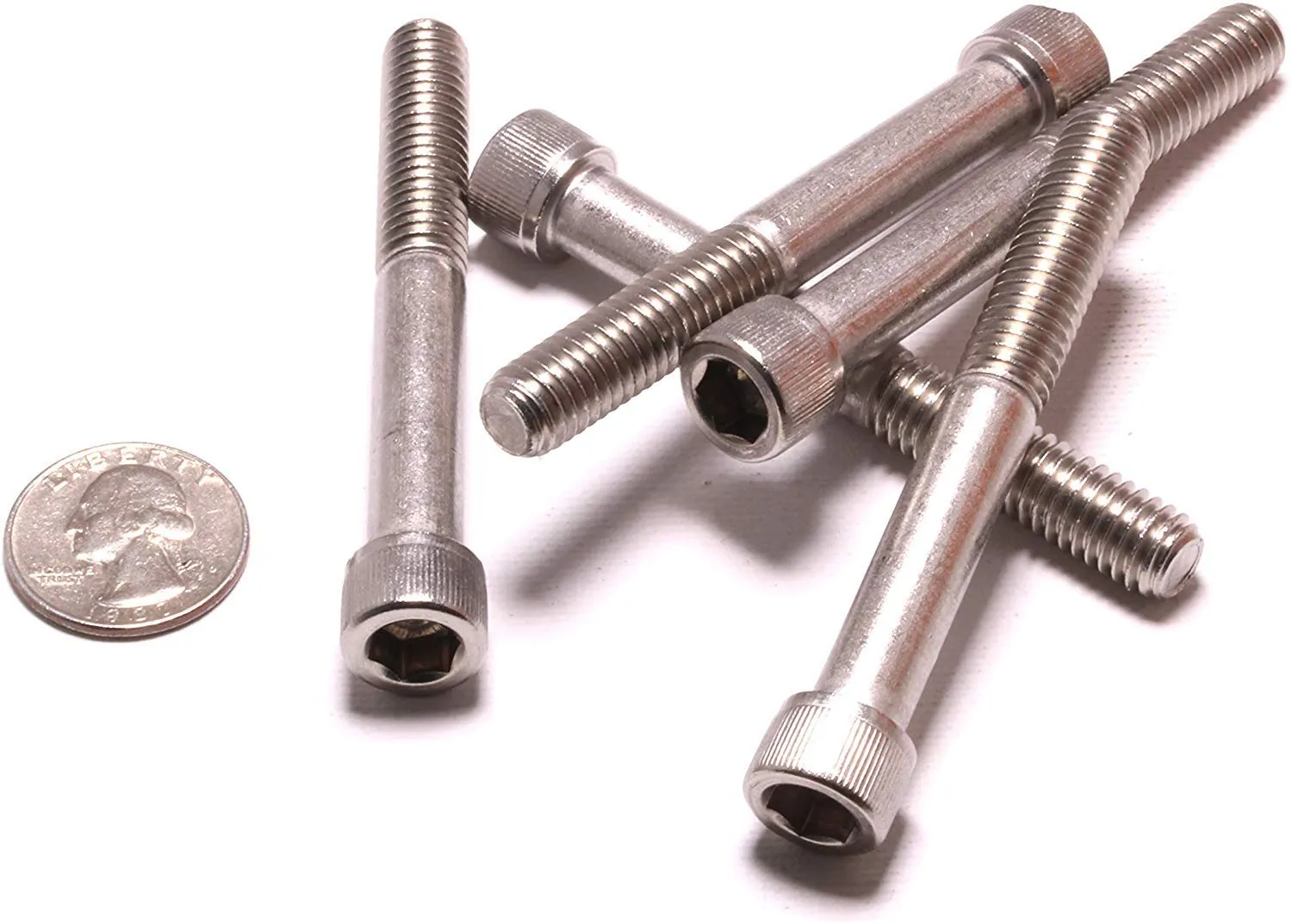 3/8"-16 x 1-3/4" Stainless Rock Climbing Hold Socket Head Cap Screw, 18-8 S/S (25pc