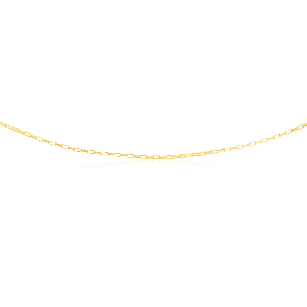 9ct Yellow Gold Fancy 26 Gauge 45cm Chain