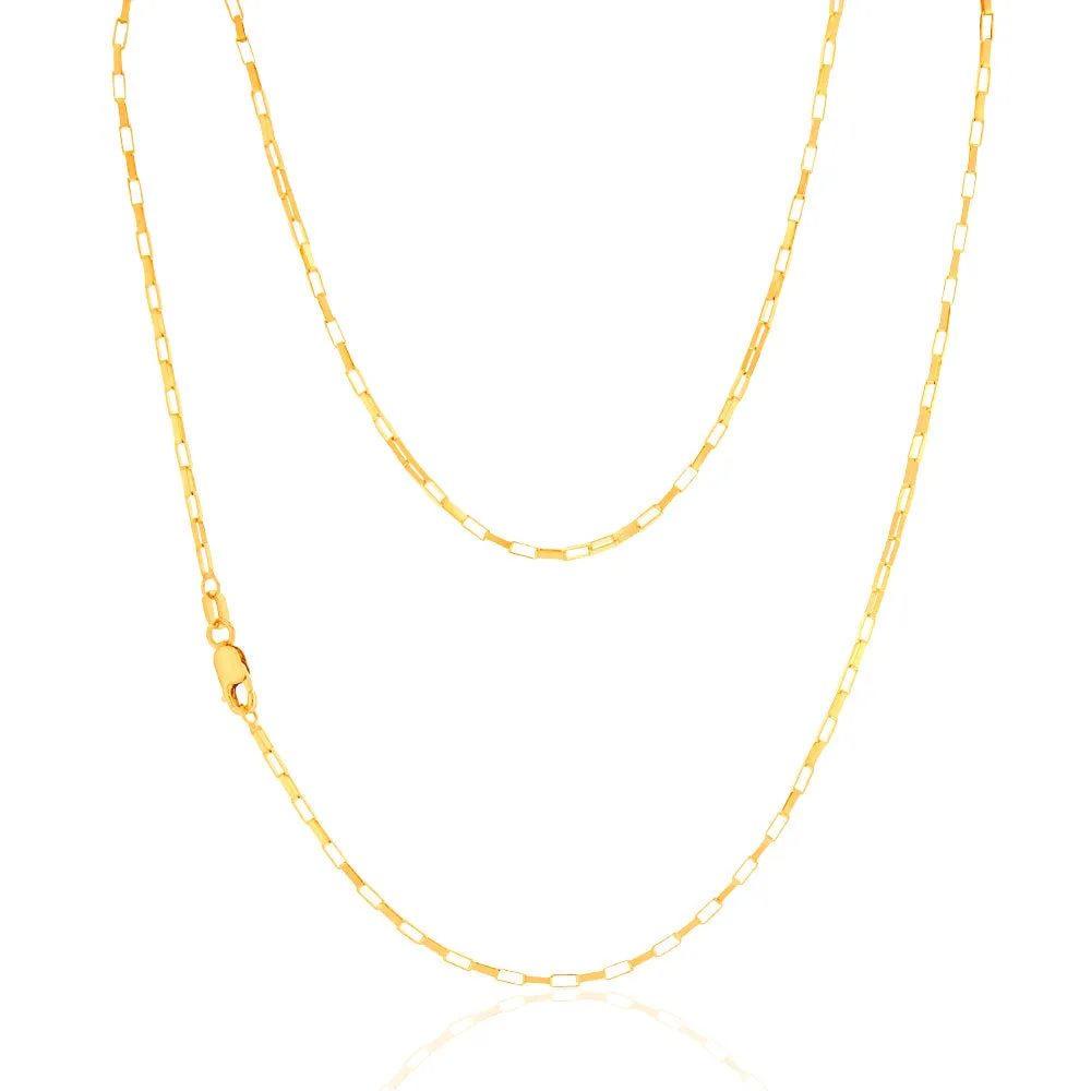 9ct Yellow Gold Fancy 26 Gauge 45cm Chain