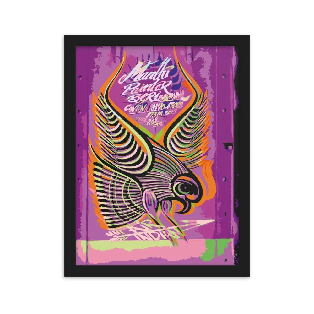 Air India Tata Bird Framed Poster