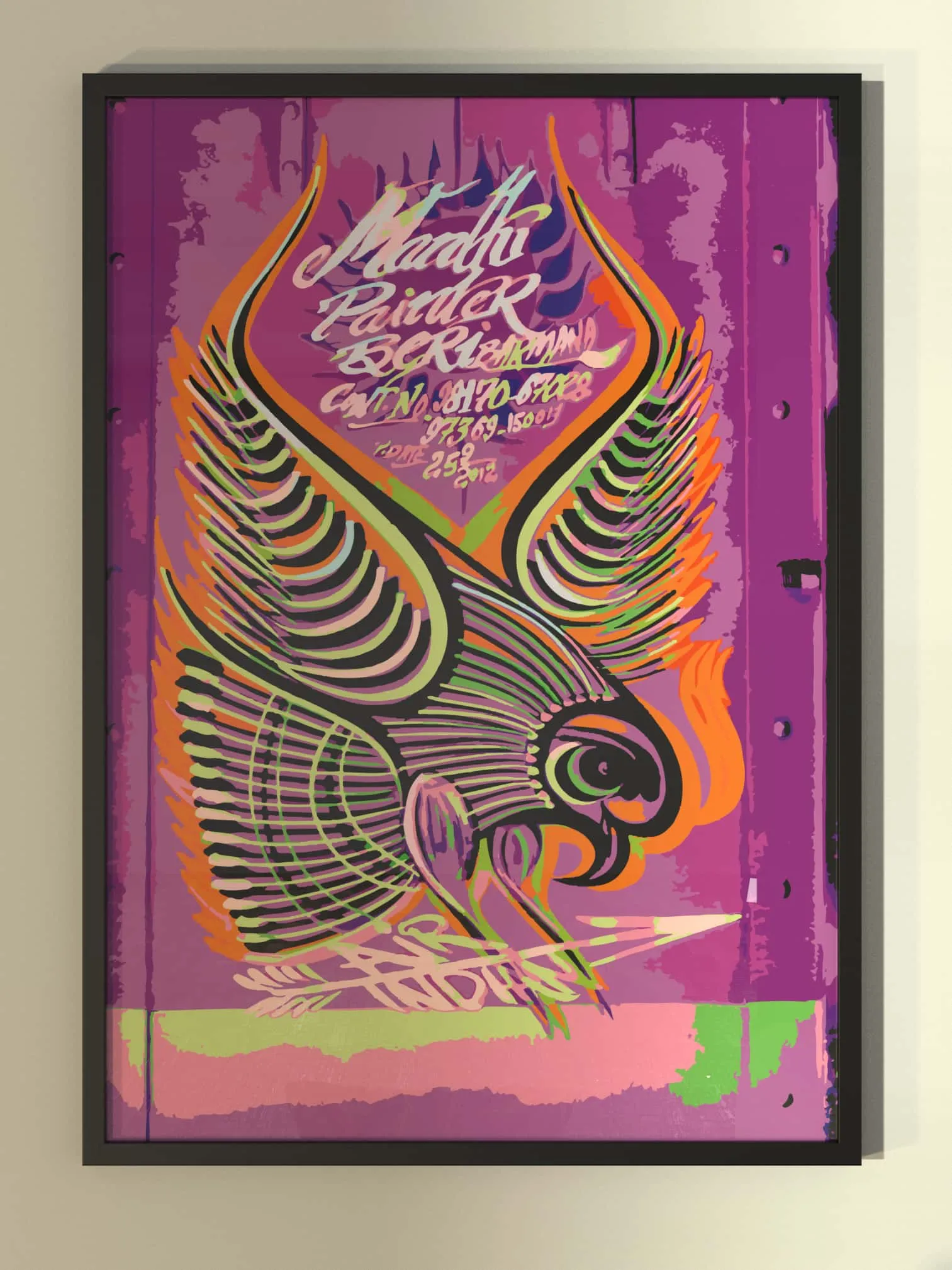 Air India Tata Bird Framed Poster