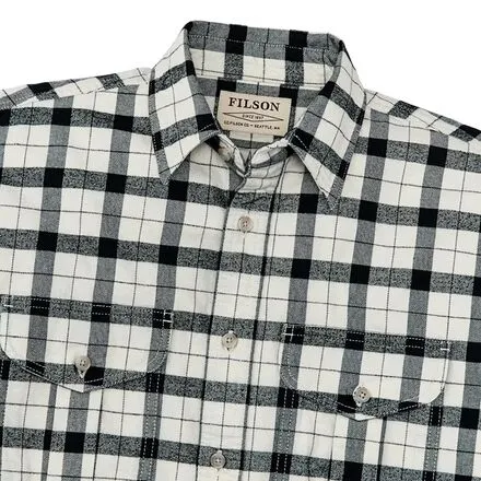 Alaskan Guide men's Filson shirt, Cream/Black