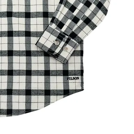 Alaskan Guide men's Filson shirt, Cream/Black