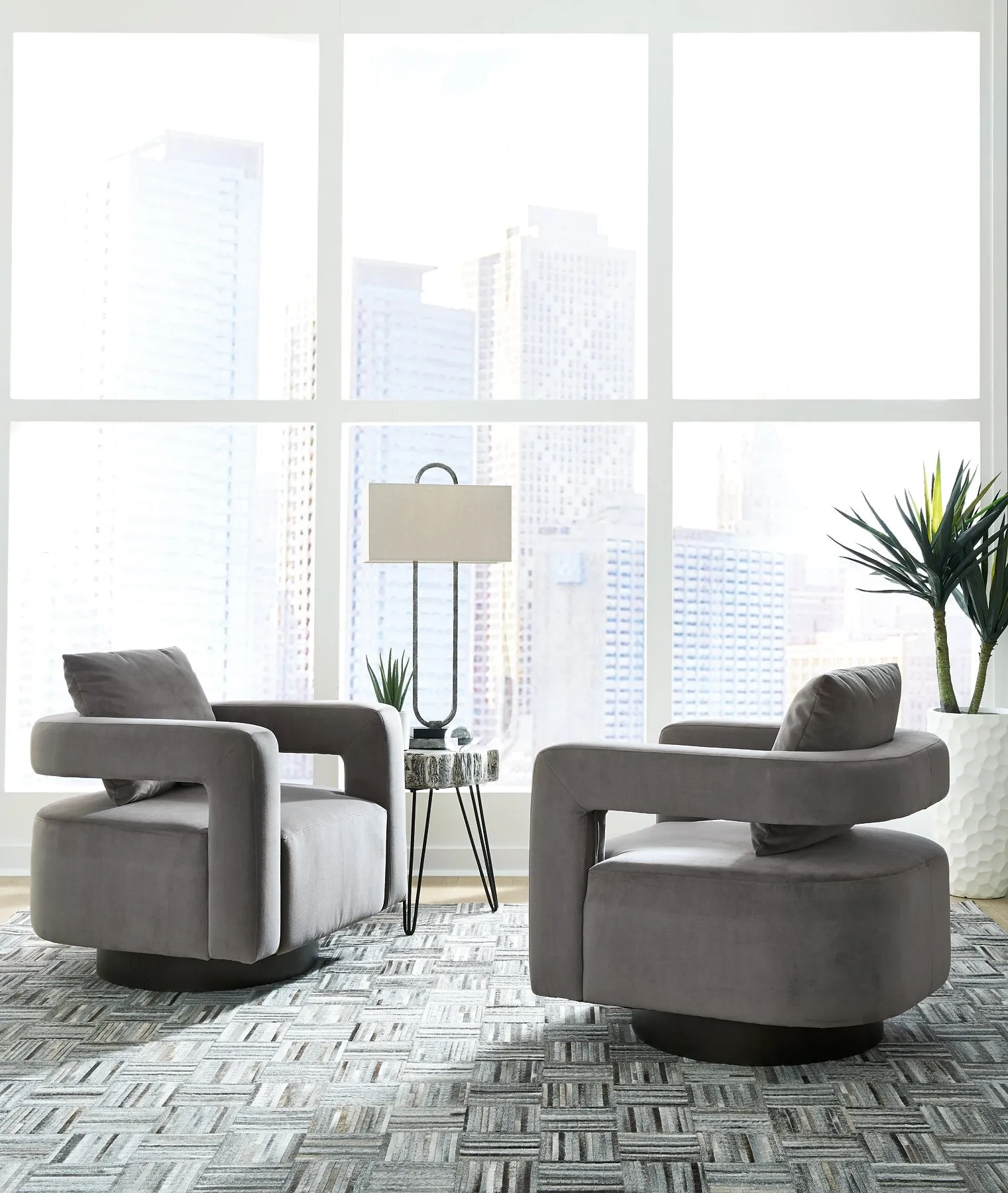 Alcoma Swivel Accent Chair - Versatile Seating