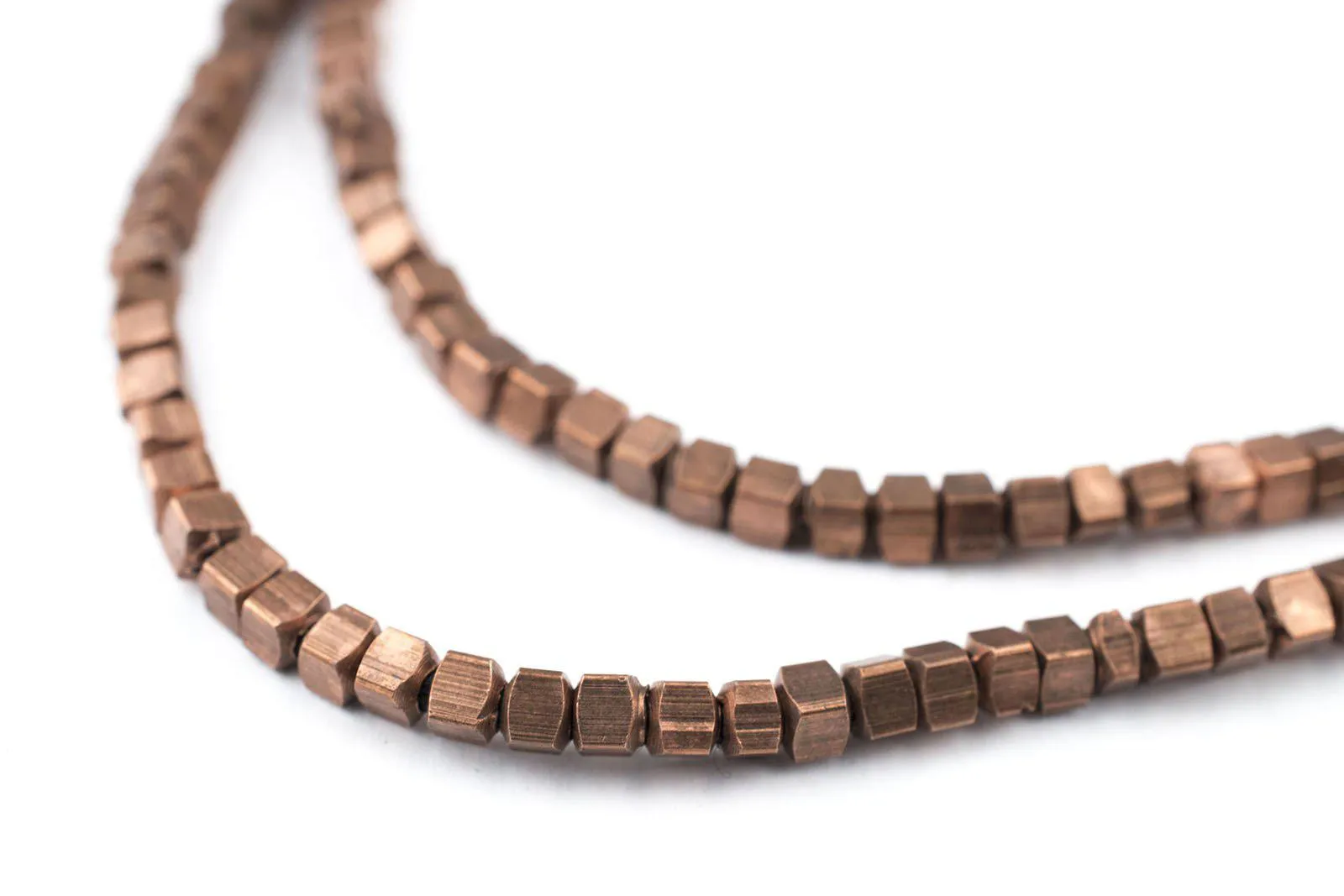 Antiqued Copper Cube Beads (3mm)