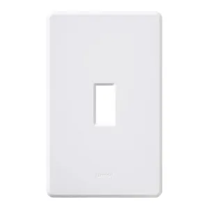 Ariadni 1-Gang Toggle Wall Plate, White