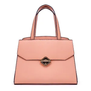 Avalynn Satchel Women Fashion Leather Bag - Pink