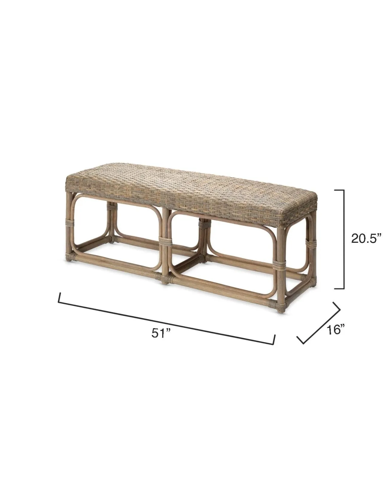 Avery Bench - Grey