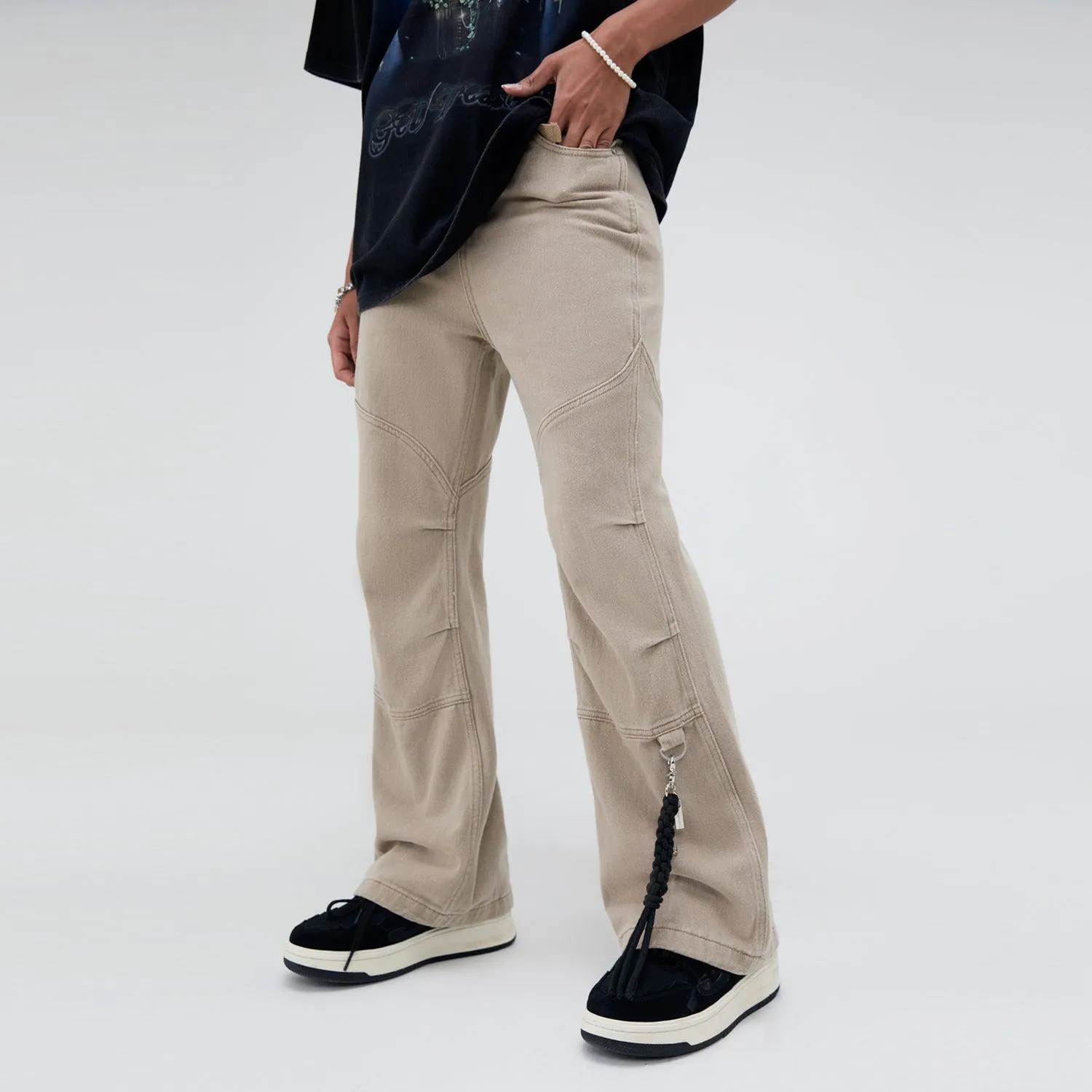 Braided String Regular Fit Pants