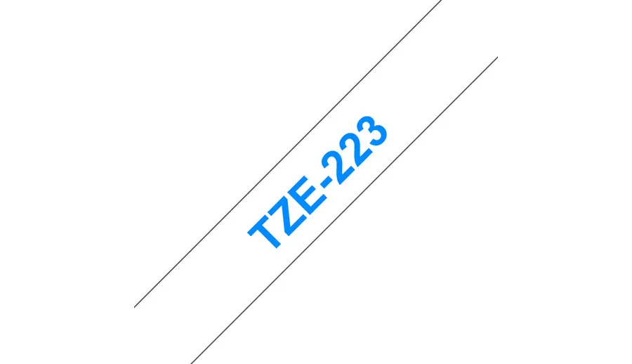 Brother Tze-223 - 9 Mm - Blue On White