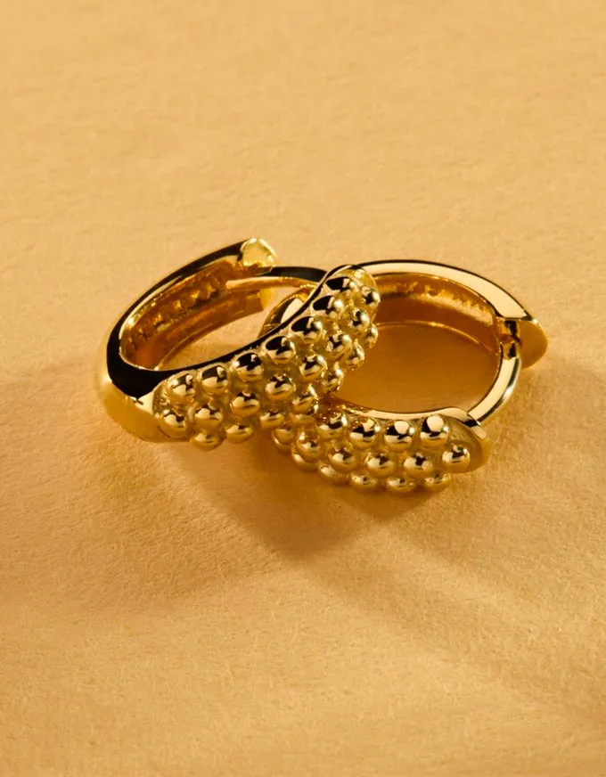 Chia Huggie Earring Gold