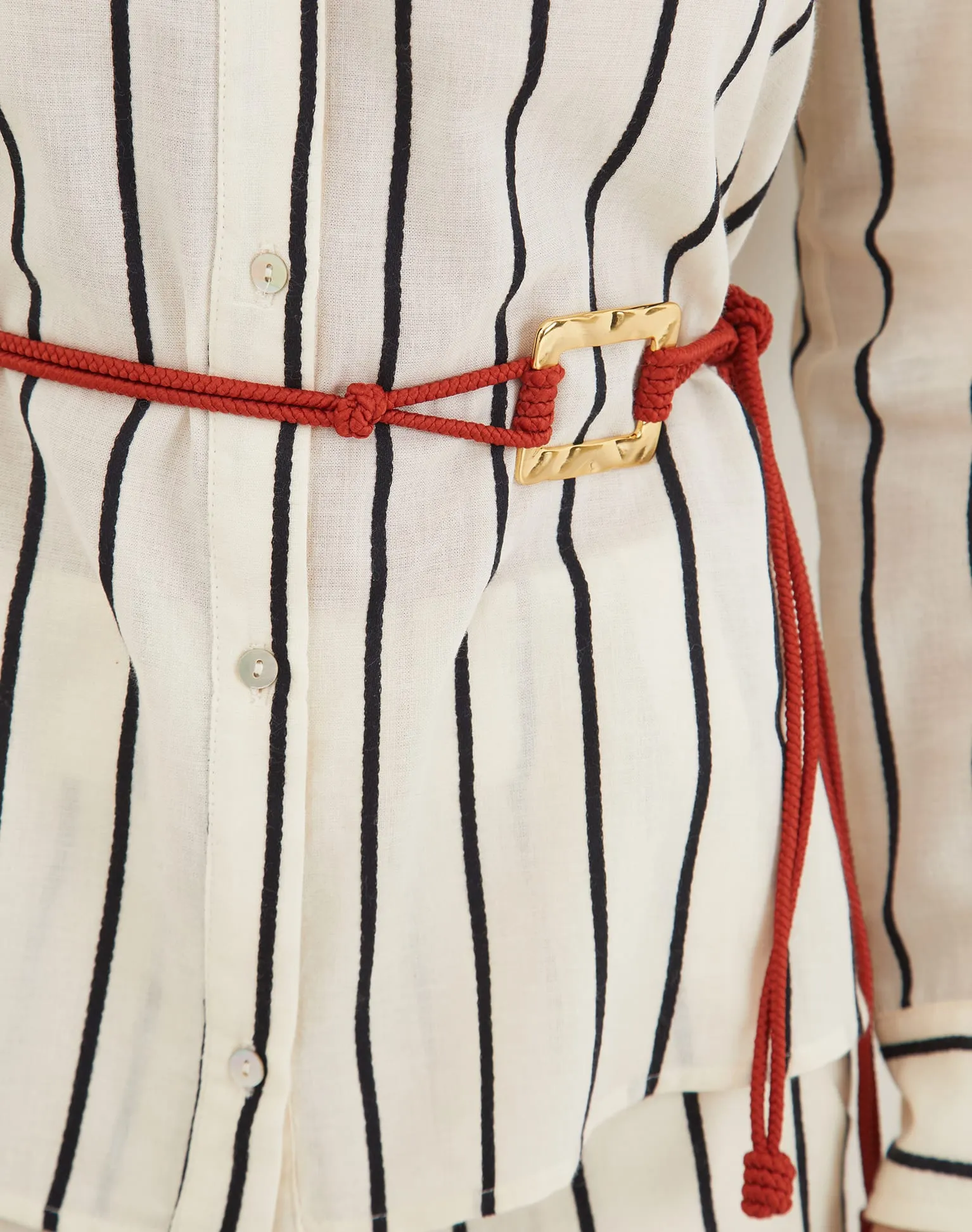 Dina Button Up Blouse - Serpentine