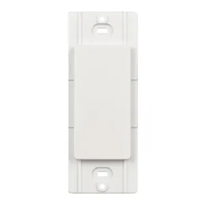 Diva Blank Decorator Outlet Insert, White
