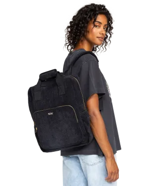 Feeling Good Corduroy Backpack in Anthracite