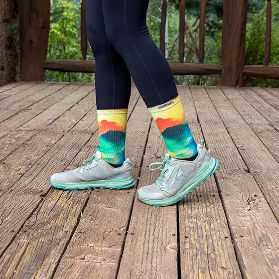 Injinji Spectrum Womens Trail Midweight Crew Running Socks