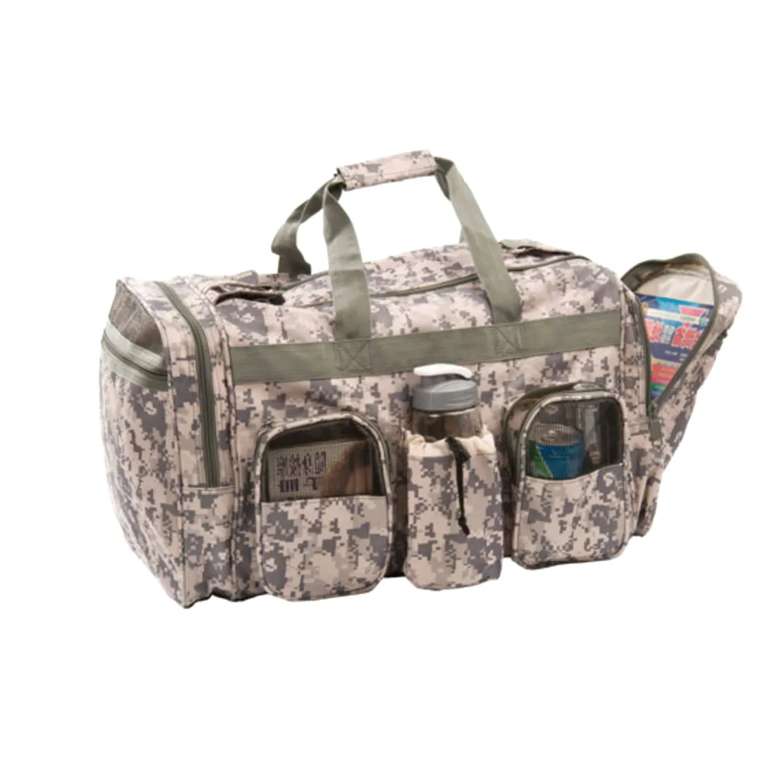 Large 22" Heavy Duty Duffle Bags Camo Camouflage Military Army ACU Carry-On