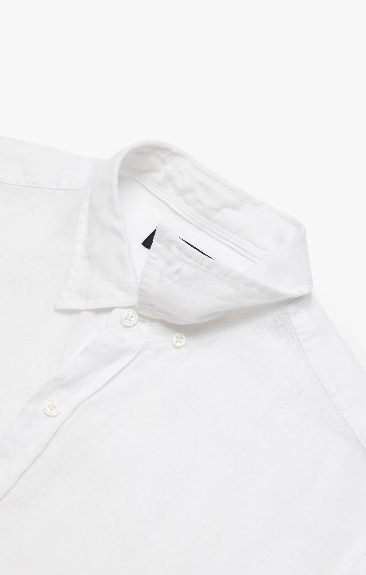 Linen Chambray Shirt In Bright White