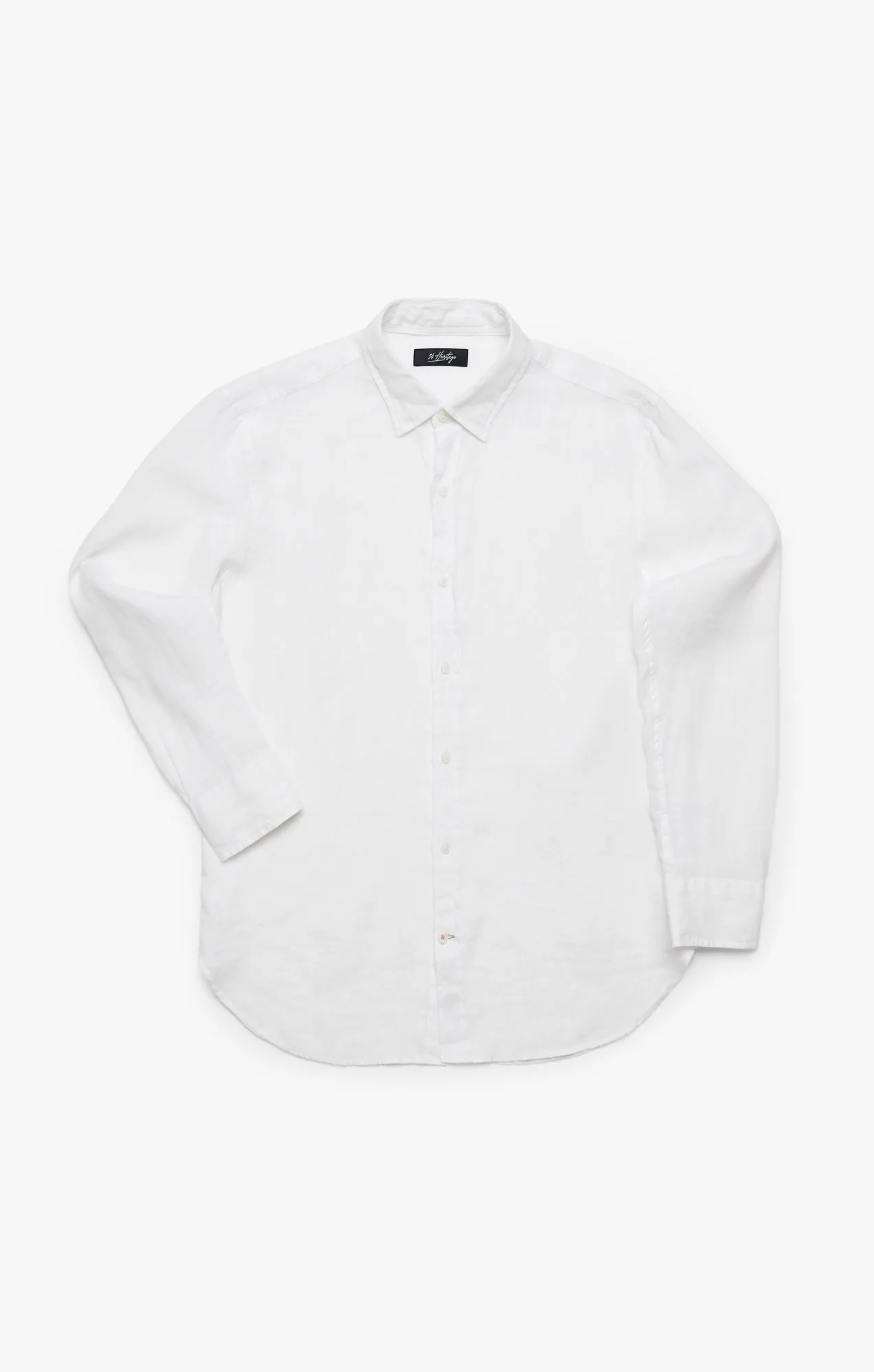 Linen Chambray Shirt In Bright White