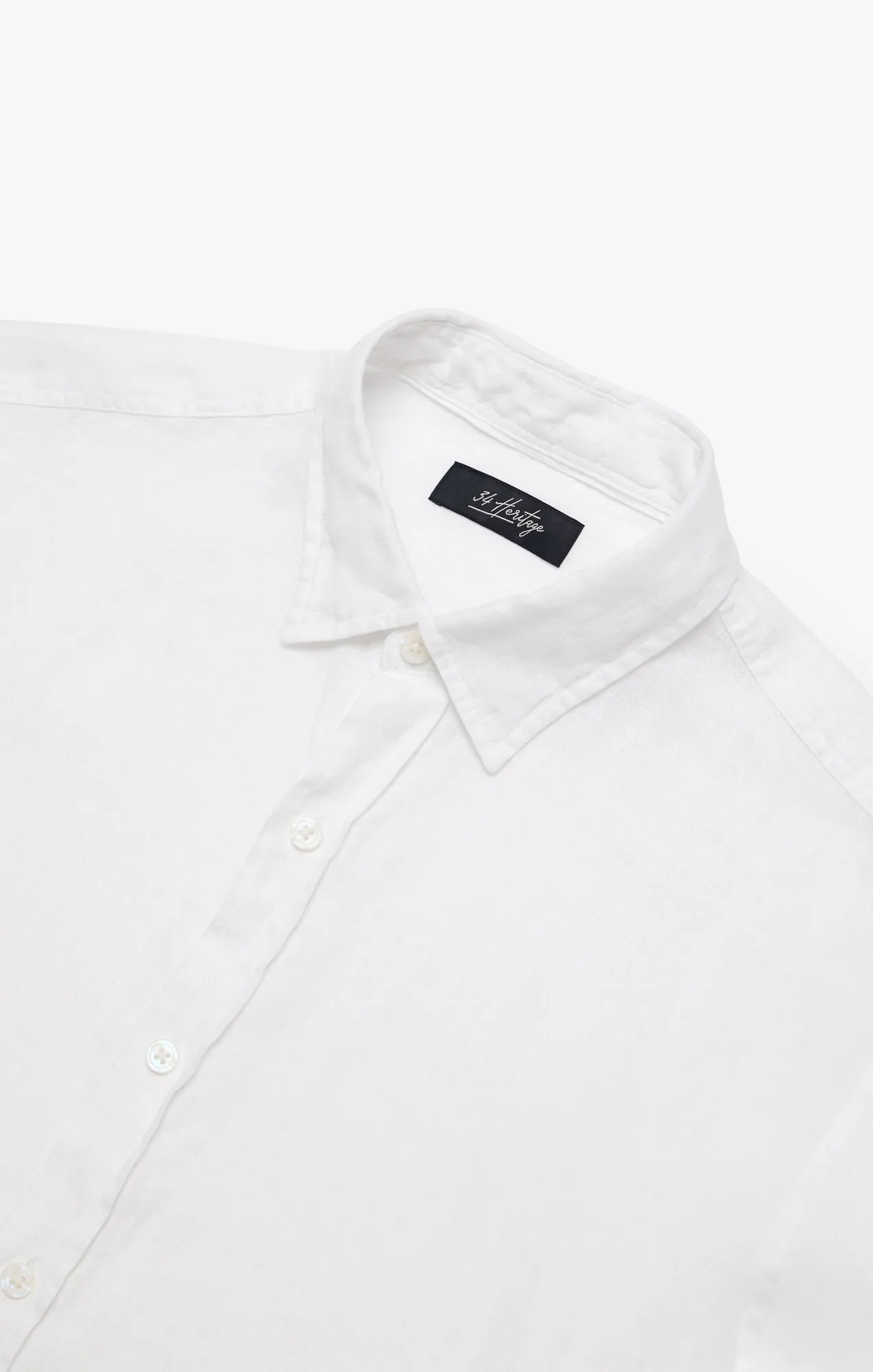 Linen Chambray Shirt In Bright White