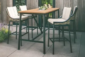 MILOU 5 PIECE DINING SET - 59" Gathering Table and 4 Gathering Stools