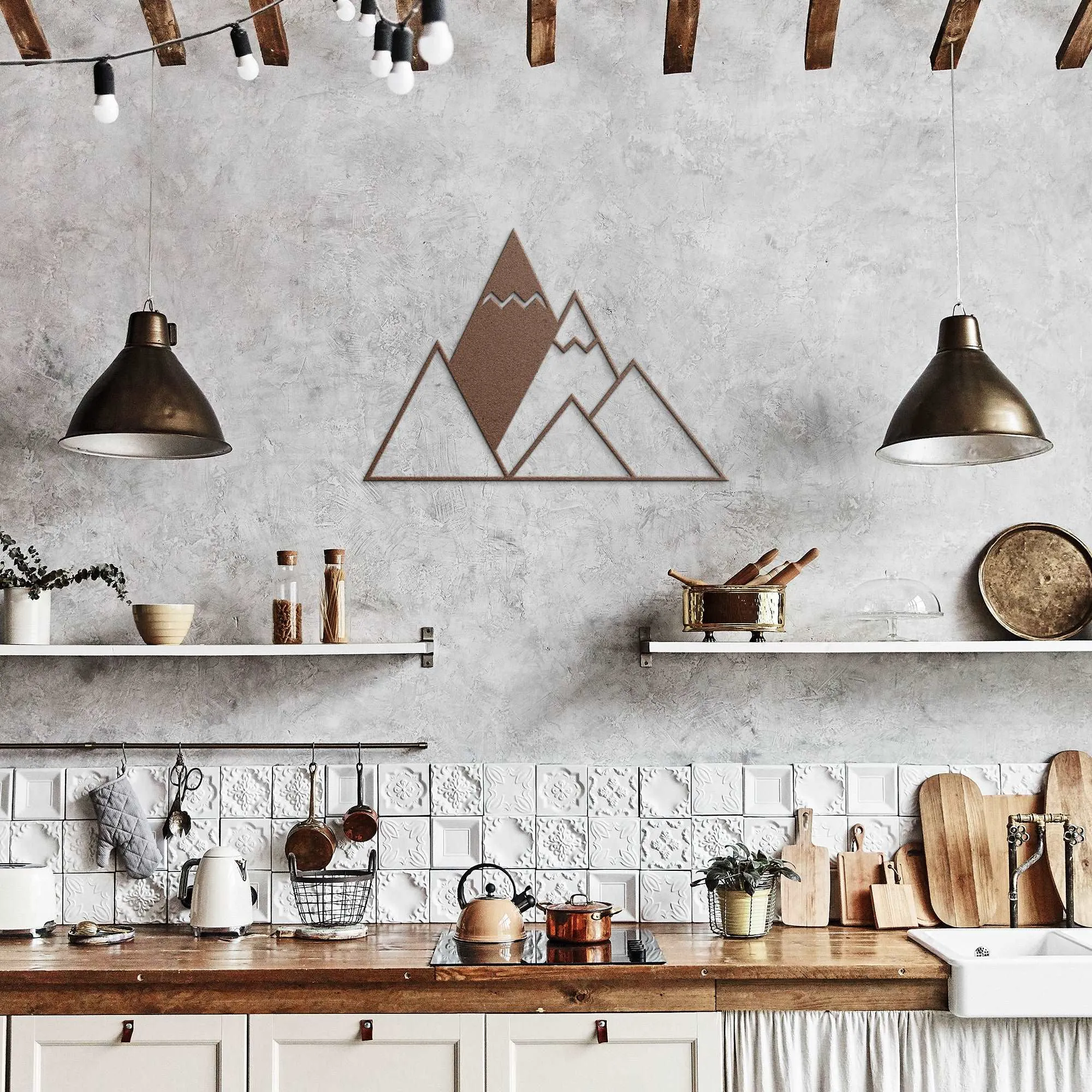 Mountain Metal Wall Art