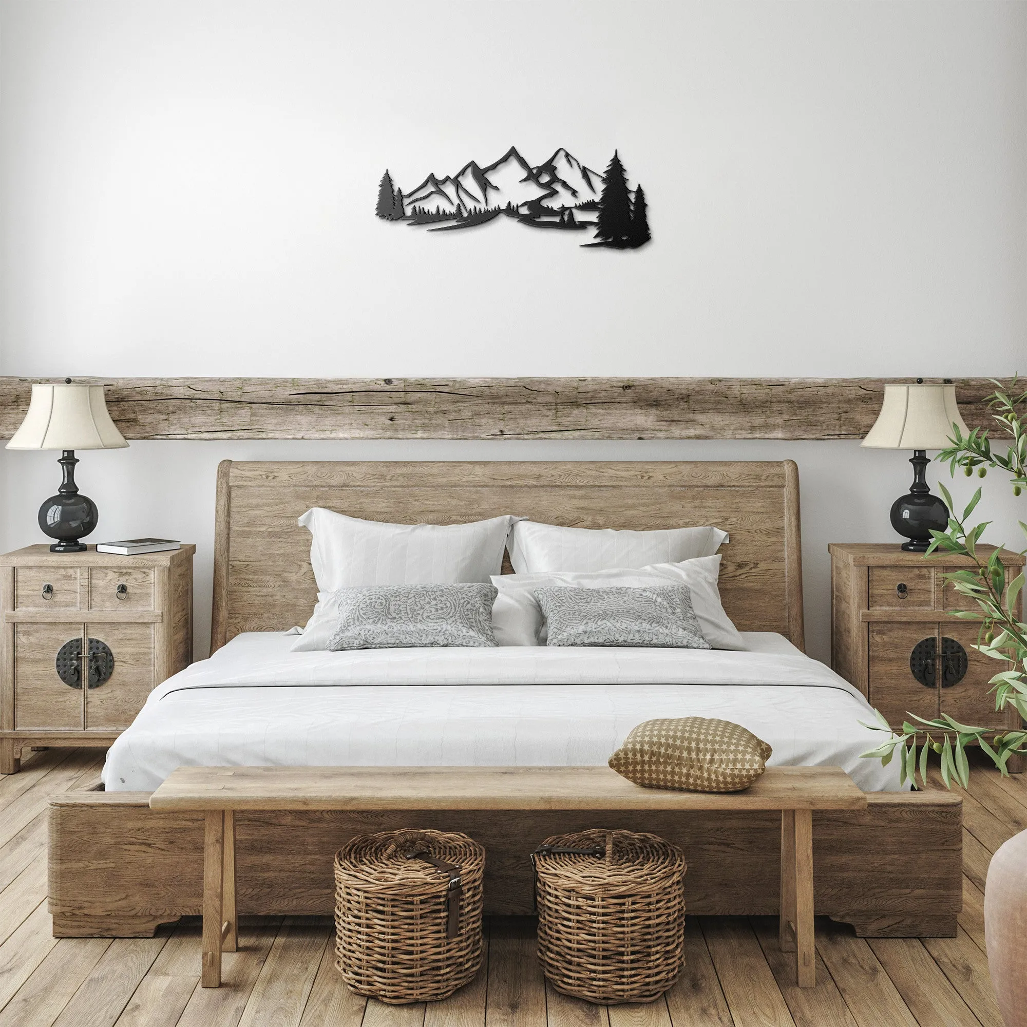 Mountain Range Metal Wall Art