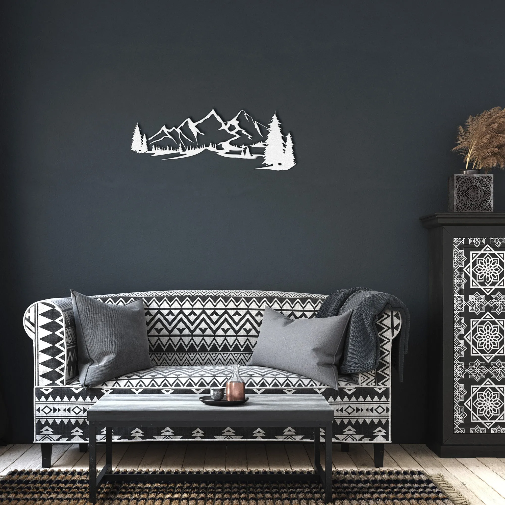 Mountain Range Metal Wall Art