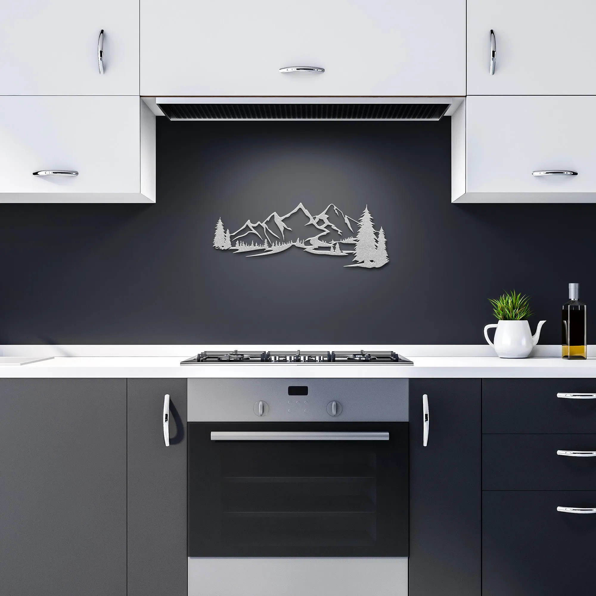 Mountain Range Metal Wall Art