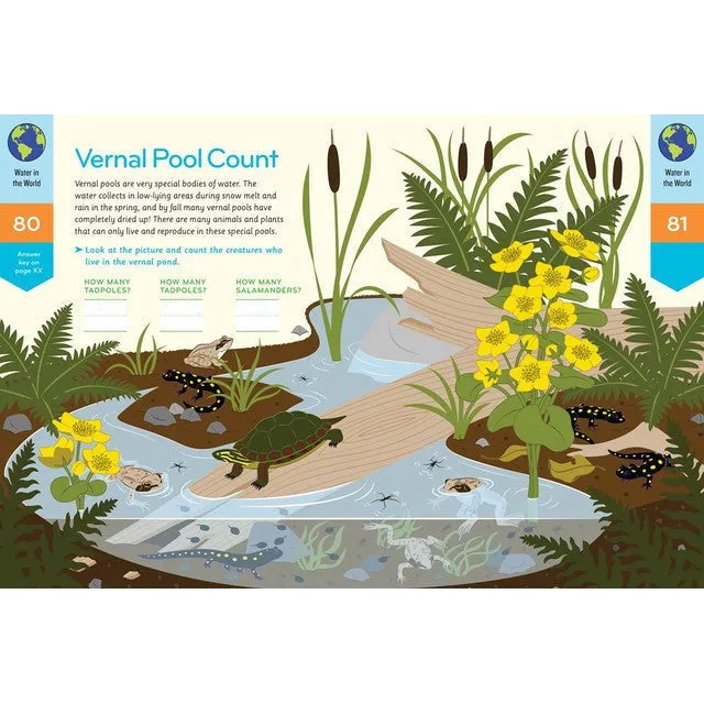 Nature Smarts Workbook - All About Water, Ages 4-6