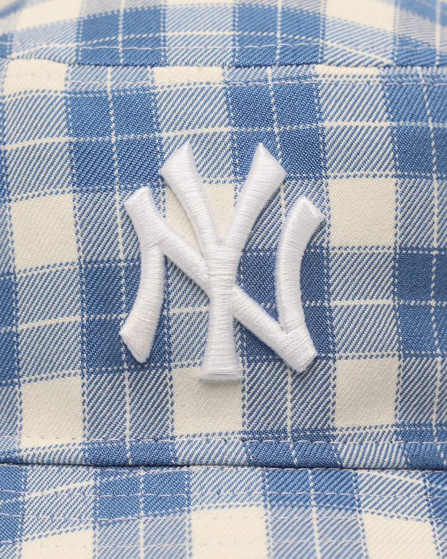 New Era New York Yankees 'Plaid' Bucket Hat Blue 