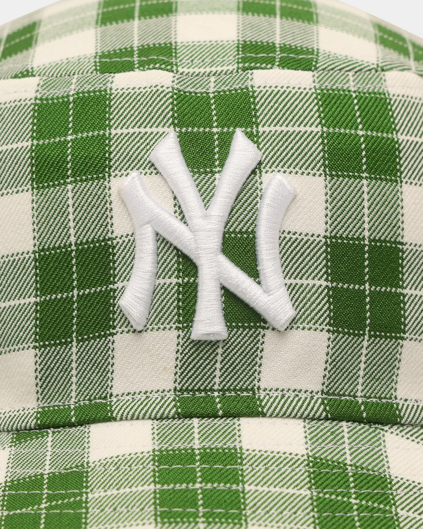 New Era New York Yankees 'Plaid' Bucket Hat Green