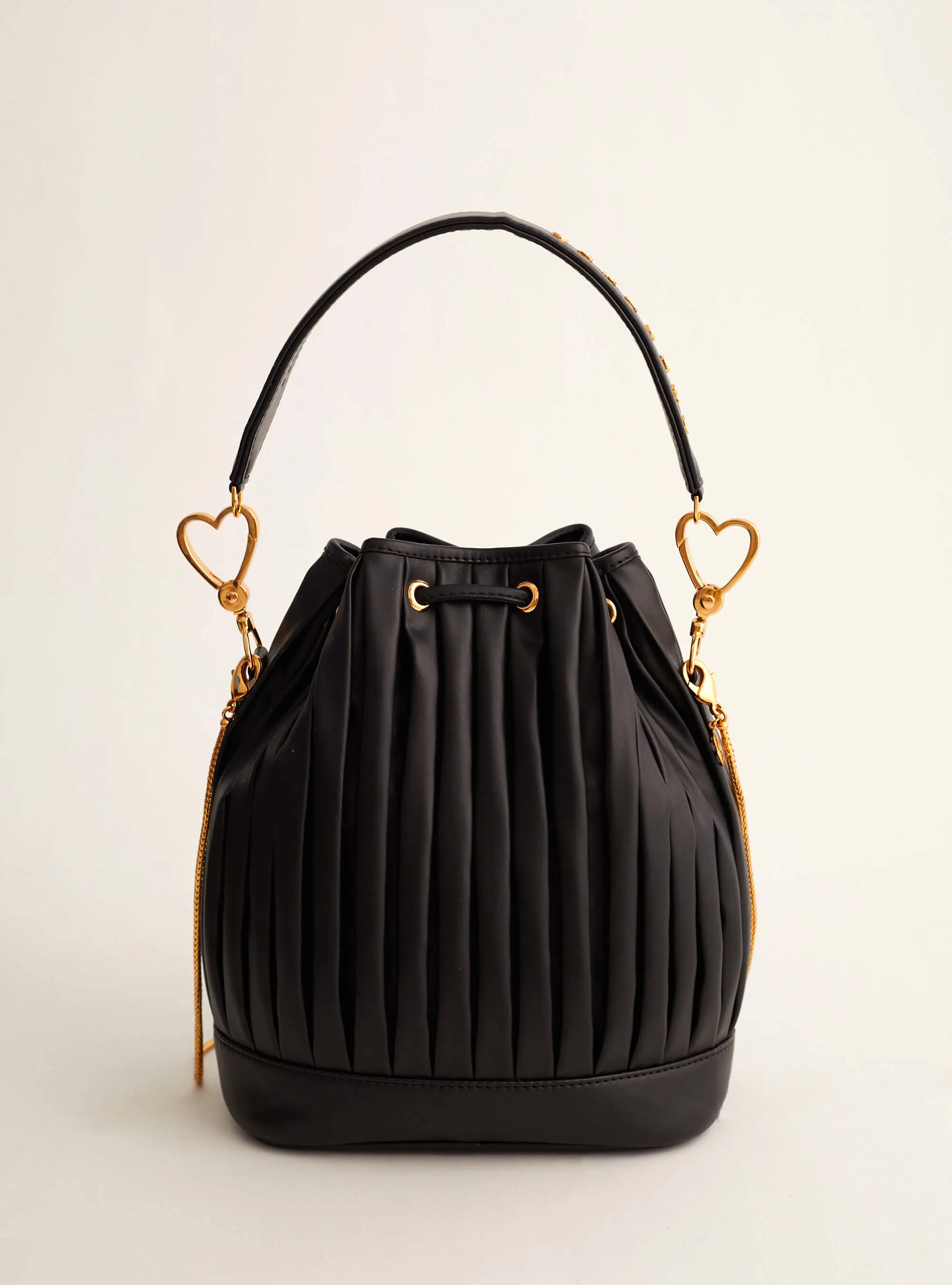OH Poppi Bucket Bag in Noir Black