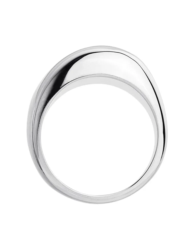 Panorama Silver Domed Ring