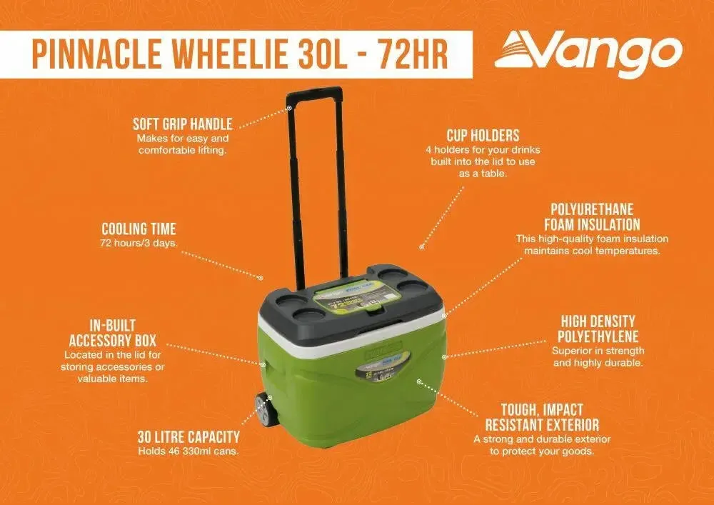 Pinnacle Wheelie 30L/72HR Cooler