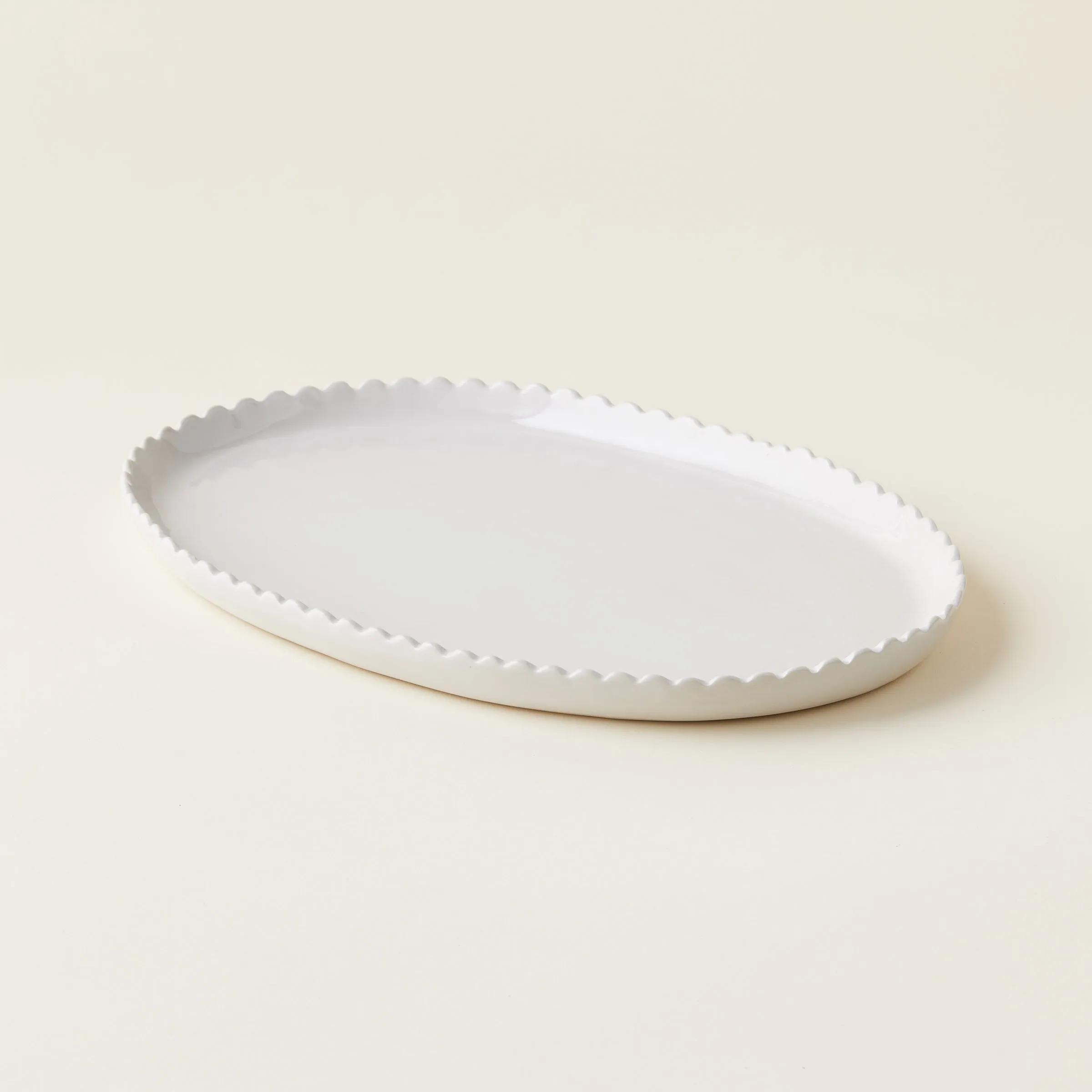 Scalloped Oval Platter