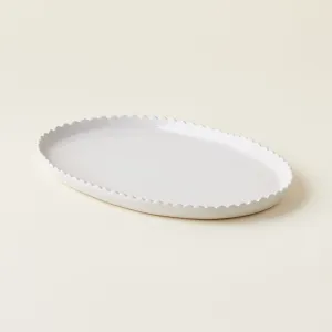 Scalloped Oval Platter