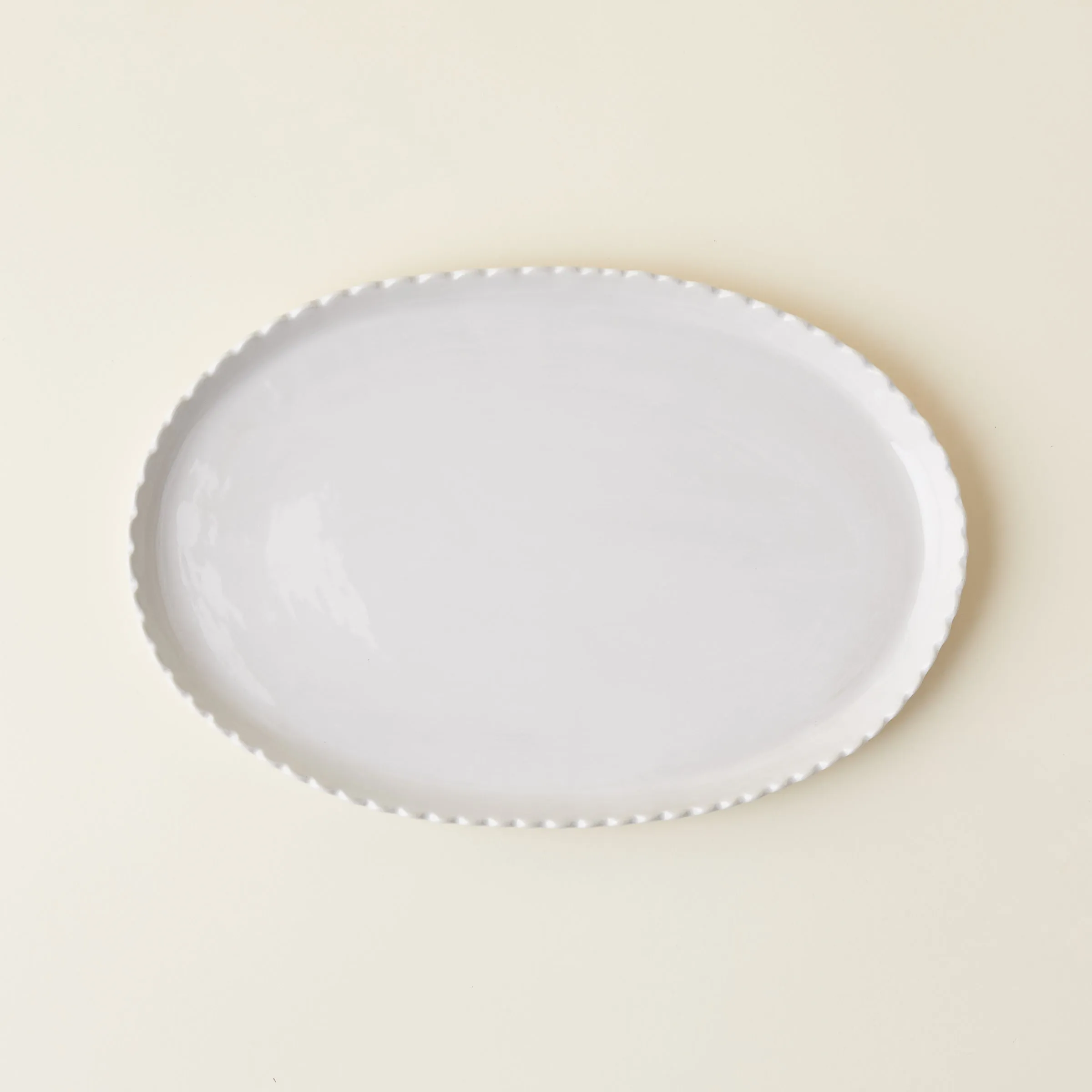 Scalloped Oval Platter