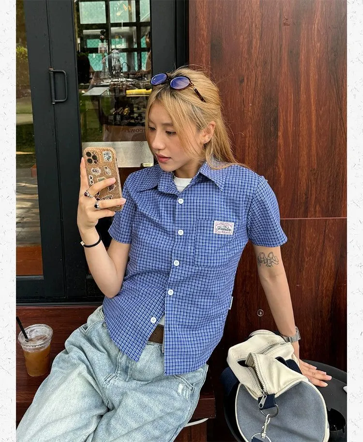 Slim Fit Plaid Shirt