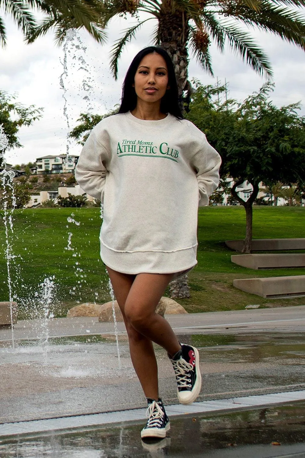 Tired Moms Athletic Club Weekend Fleece Sweatshirt