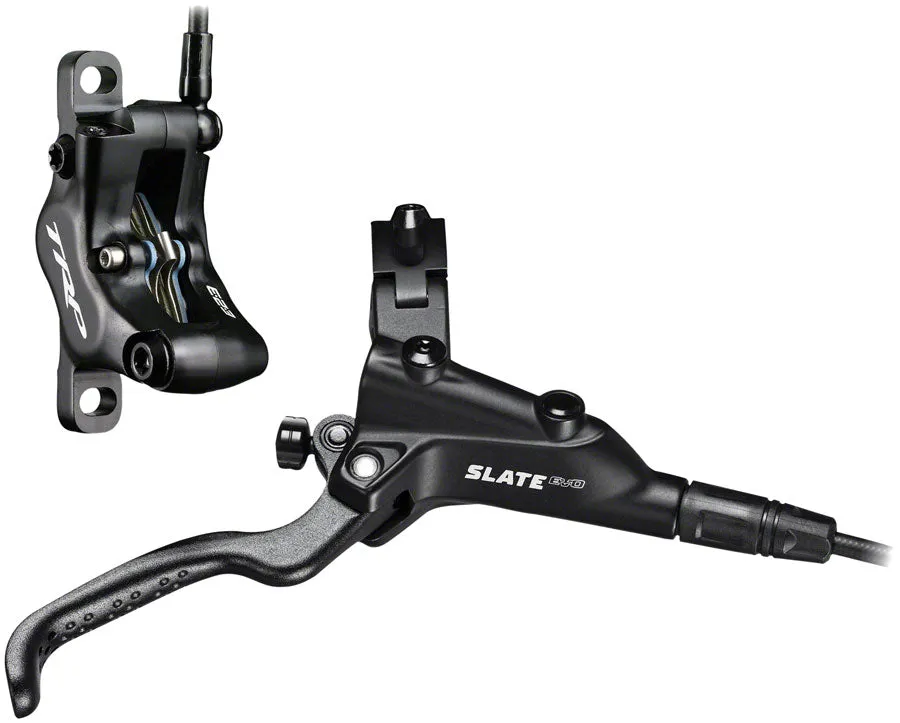 TRP Slate EVO Disc Brake and Lever - Right (Front), Hydraulic, Post Mount , Black