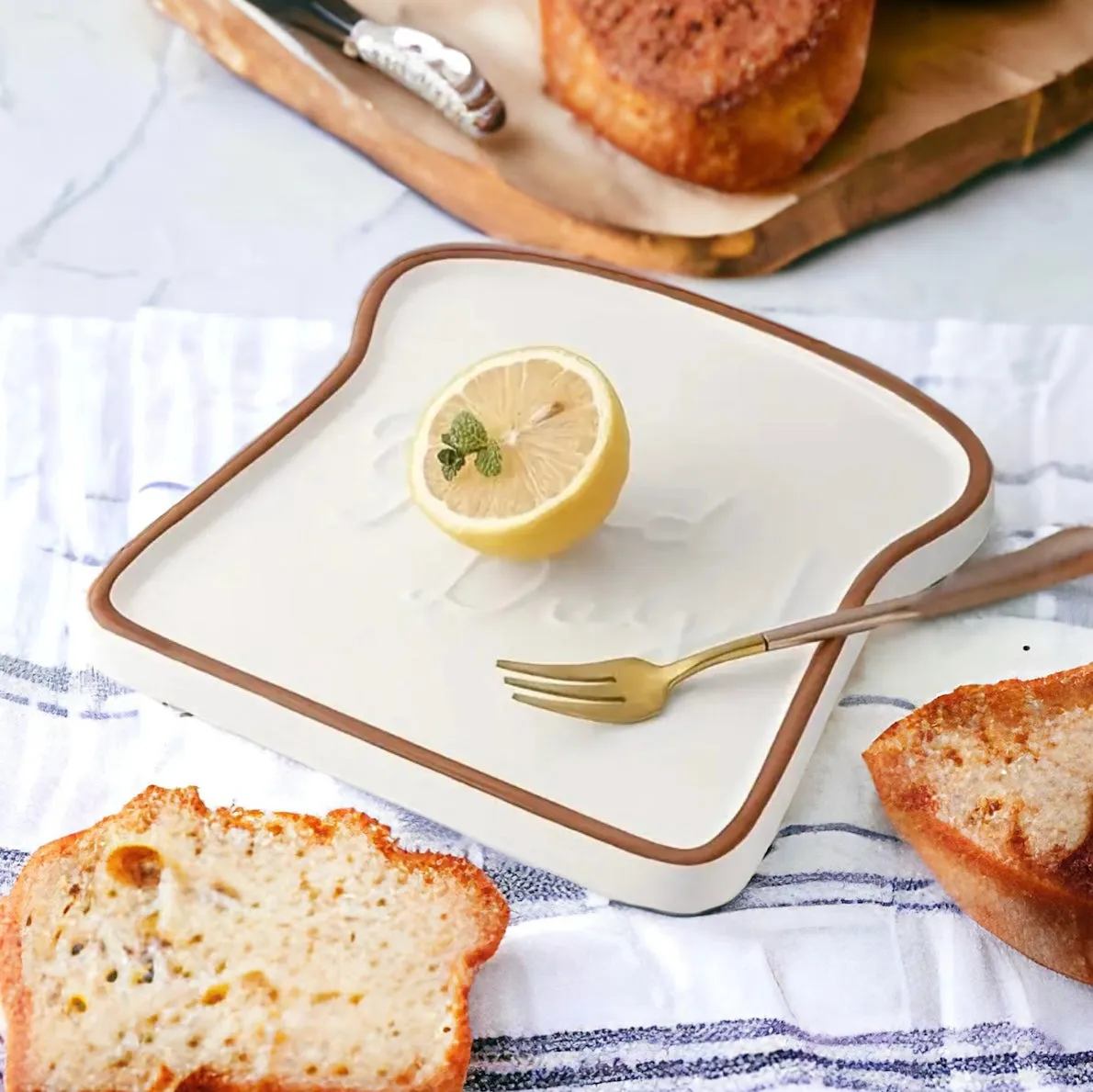 Unique Toast Shape Good Day Plate