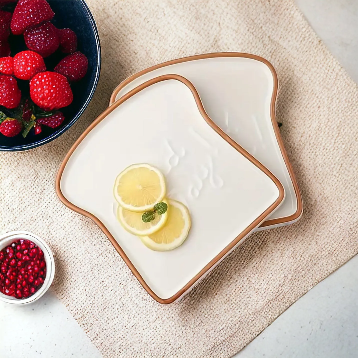 Unique Toast Shape Good Day Plate