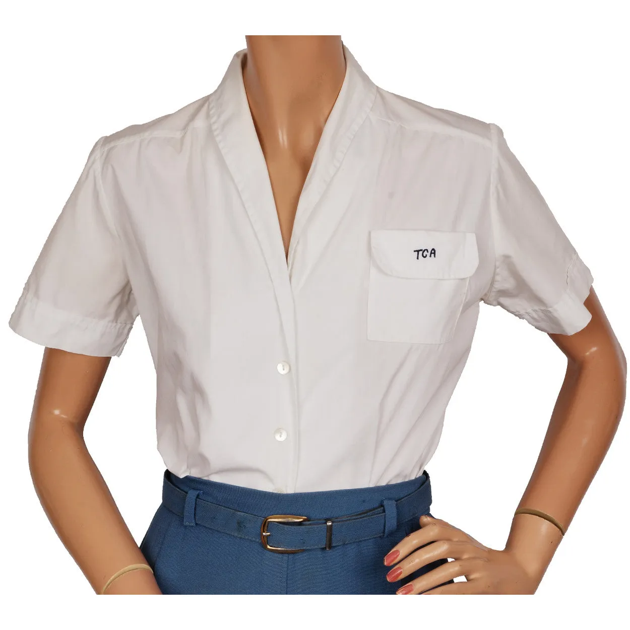 Vintage 50s TCA Airline Stewardess Uniform 1955 Flight Attendant Air Canada