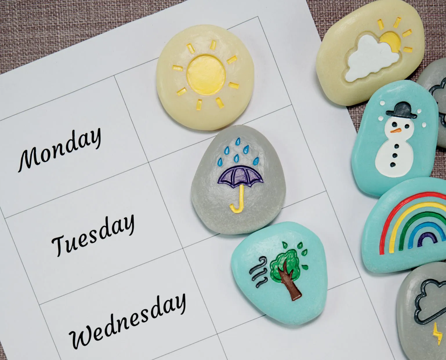 Weather Sensory Stones